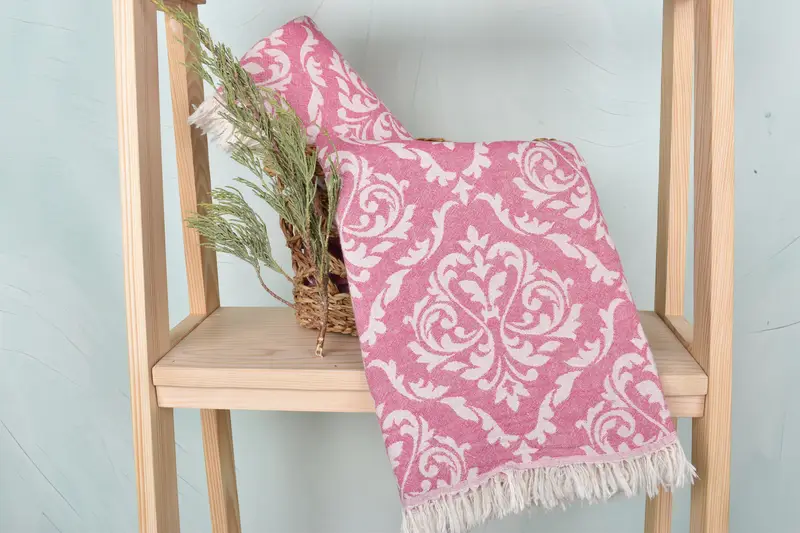 68x36 Cotton Baroque Towel, Embroidered Towel, Wedding Gift For Bride, Personalized Home Gift Wedding, Bridesmaid Gift Towel, Soft towel - 5