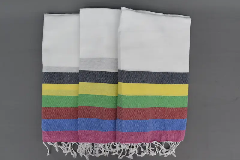 Personalized Wedding Gift, Bathroom Towel, Girls Weekend Getaways Gifts, Yoga Towel, 70x40 Cotton Striped Towel, Sand-resistant towel, Gifts For Him - 3