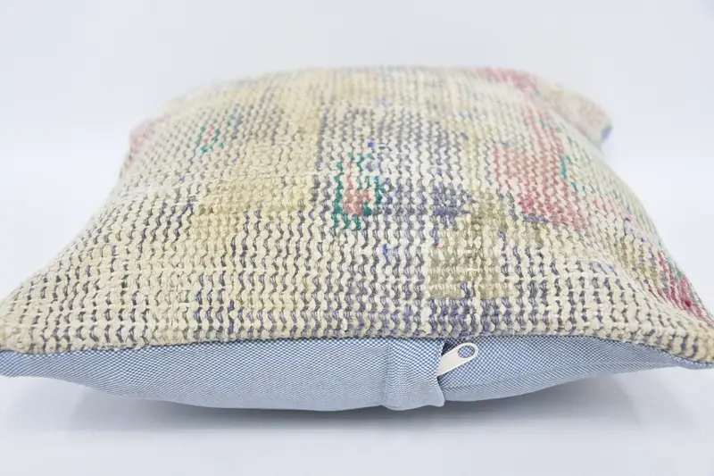 Aztec Pillow, 12x12 Beige Pillow Case, Ikat Cushion Cover, Vintage Kilim Throw Pillow, Throw Kilim Pillow, Pillow, Kilim Pillow, Christmas Cushion - 5