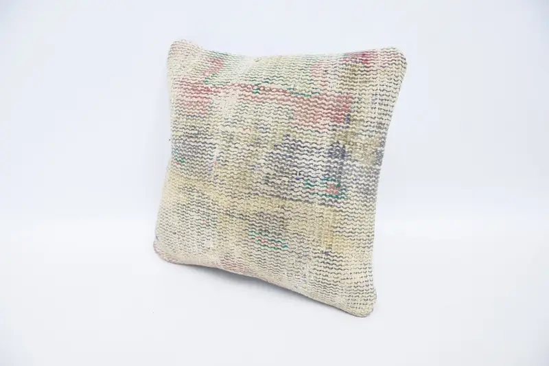 Aztec Pillow, 12x12 Beige Pillow Case, Ikat Cushion Cover, Vintage Kilim Throw Pillow, Throw Kilim Pillow, Pillow, Kilim Pillow, Christmas Cushion - 4