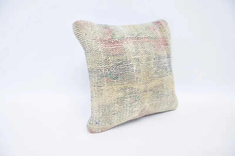 Aztec Pillow, 12x12 Beige Pillow Case, Ikat Cushion Cover, Vintage Kilim Throw Pillow, Throw Kilim Pillow, Pillow, Kilim Pillow, Christmas Cushion - 3