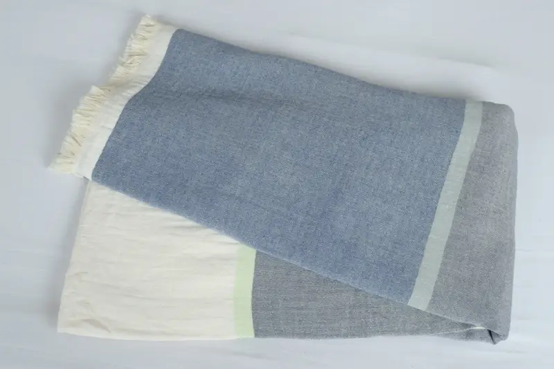 Bridal Shower Gift, Bachelor Party Favors, Bachelorette Gifts, Custom Blanket, Custom Wedding Gift From Bridesmaid, 94x80 Cotton Striped Towel - 6