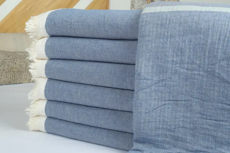 Bridal Shower Gift, Bachelor Party Favors, Bachelorette Gifts, Custom Blanket, Custom Wedding Gift From Bridesmaid, 94x80 Cotton Striped Towel - 2