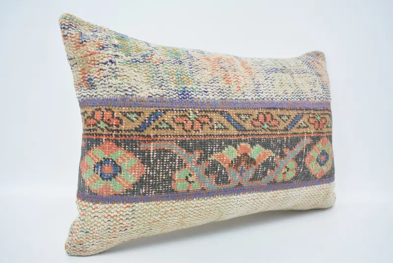 Kilim Pillow, 16x24 Blue Pillow Cover, Lounge Throw Cushion Cover, Pillow Cover, Handmade Pillow Cover, Handmade Kilim Cushion, Kilim Cushion Sham - 3