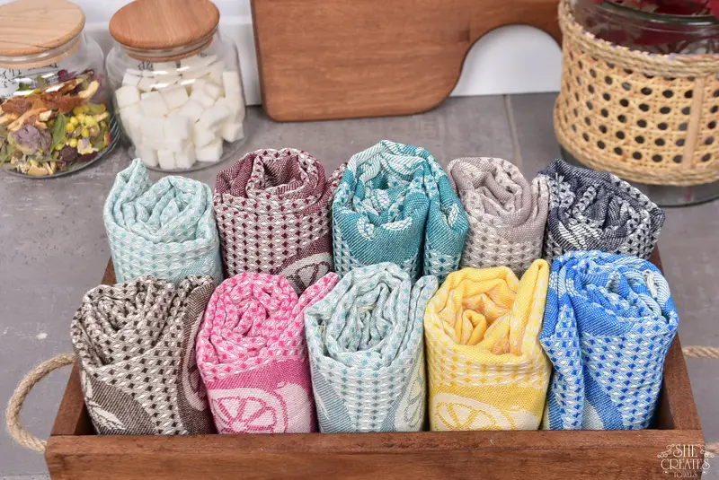 Personalized Gift For Him, Personalized Hand Towel, Summer Gift, Personalized Kitchen Towel, Custom Hand Towel, 28x20 Cotton Fruits Patterned Towel - 3