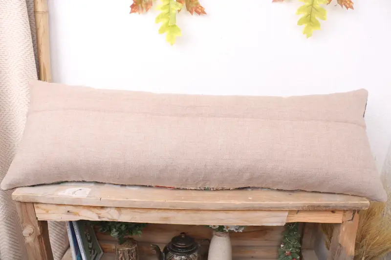 12x36 White Cushion Cover, Antique Pillows, Pillow Case, Handmade Kilim Cushion, Aztec Cushion Cover, Pastel Pillow Case, Gift Pillow - 7