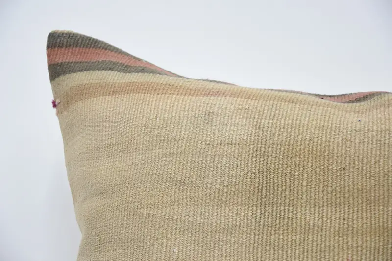 Antique Pillows, Square Throw Cushion Cover, Rustic Cushion Case, Turkish Kilim Pillow, 32x32 Beige Cushion Cover, Cushion Case, Pillow for Sofa - 2
