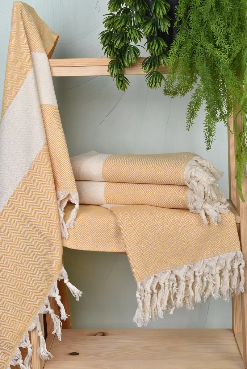 70x40 Cotton Herringbone Towel, Quick-Dry Beach Towel, Turkish hand towel, Miami Bachelorette Party Favors, Large Turkish Towel, Christmas Gift - 6
