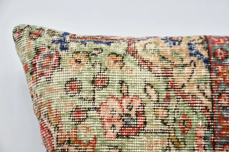 Bolster Pillow Sham, Pillow Case, Boho Pillow Sham Cover, Interior Designer Pillow, Farmhouse Pillow Case, Home Decor Pillow, 24x24 Red Pillow Cover - 2