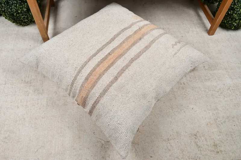 32x32 White Pillow Case, Muted Pillow Sham, Authentic Cushion Cover, Gift Pillow, Cushion, Interior Designer Pillow, Ethnical Kilim Rug Pillow - 8