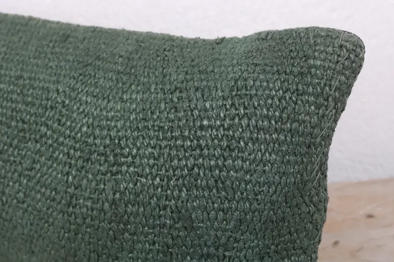 Pillow for Couch, Outdoor Pillow Case, Pillow Cover, Custom Cushion, Kilim Cushion Sham, 8x16 Green Cushion Cover, Pillow for Sofa - 5