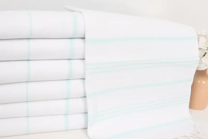 40x24 Pamuklu çizgili havlu, monogram havlu, özel el havlu, eve taşınma hediyesi, Sevgililer Günü Hediye Fikri, Küçük Banyo Havlular, Kişiselleştirilmiş Hediye - 2