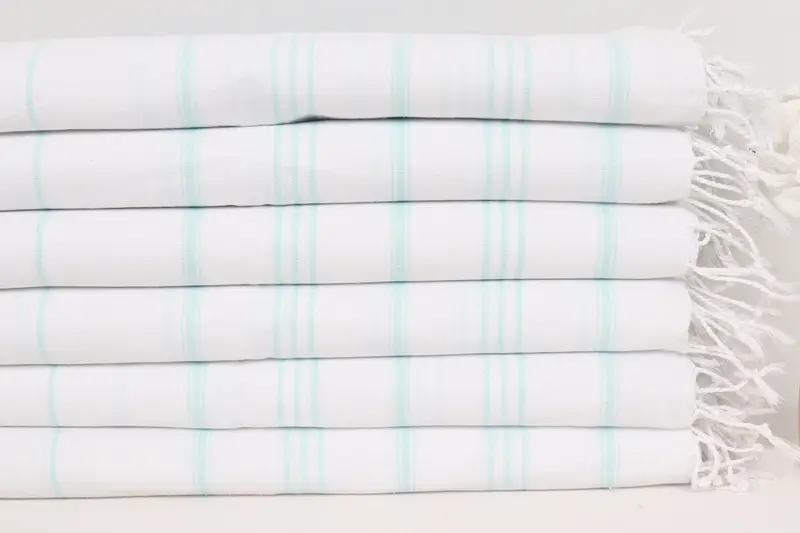 40x24 Pamuklu çizgili havlu, monogram havlu, özel el havlu, eve taşınma hediyesi, Sevgililer Günü Hediye Fikri, Küçük Banyo Havlular, Kişiselleştirilmiş Hediye - 3
