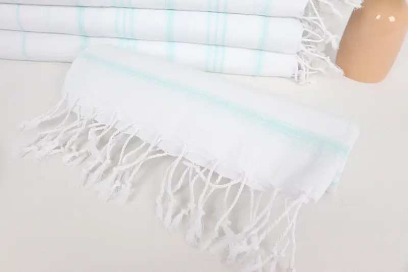 40x24 Pamuklu çizgili havlu, monogram havlu, özel el havlu, eve taşınma hediyesi, Sevgililer Günü Hediye Fikri, Küçük Banyo Havlular, Kişiselleştirilmiş Hediye - 4