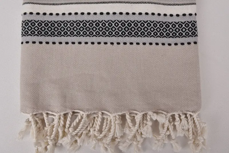 Towel With Name, Turkish Towel Bulk, 70x40 Cotton Striped Towel, Custom Wedding Gift, Personalized Gift For Her, Best Friend Gift, Embroidered Towel - 3