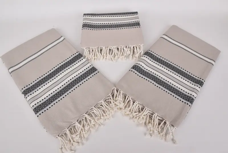 Towel With Name, Turkish Towel Bulk, 70x40 Cotton Striped Towel, Custom Wedding Gift, Personalized Gift For Her, Best Friend Gift, Embroidered Towel - 6