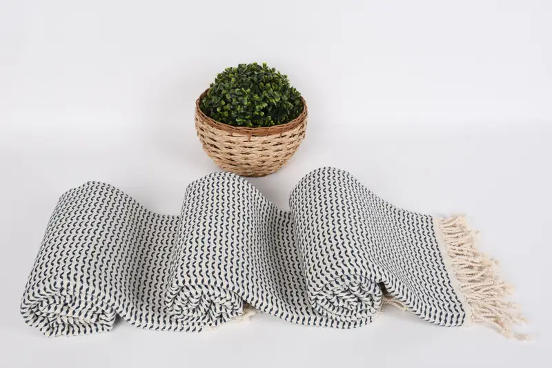 70x40 Cotton Diamond Towel, Wedding Gift For Bride, Family Gift Basket, Bridesmaid Gifts, Peshtemal Towel, Bridal Shower Gift, Turkish hand towel - 8