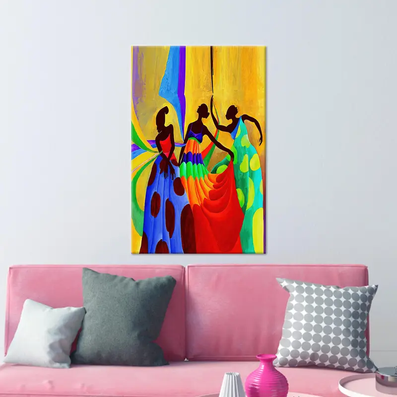 活気に満ちたアフリカのダンサー キャンバス: 文化と芸術を讃える