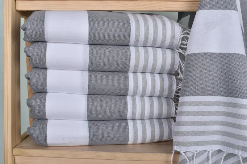 Gift For Her, Turkish Hand Towel, Custom Gifts, Monogram Kitchen Towel, Organic Towel, Personalized Gift, Bachelor Towel, 40x24 Cotton Striped Towel - 2