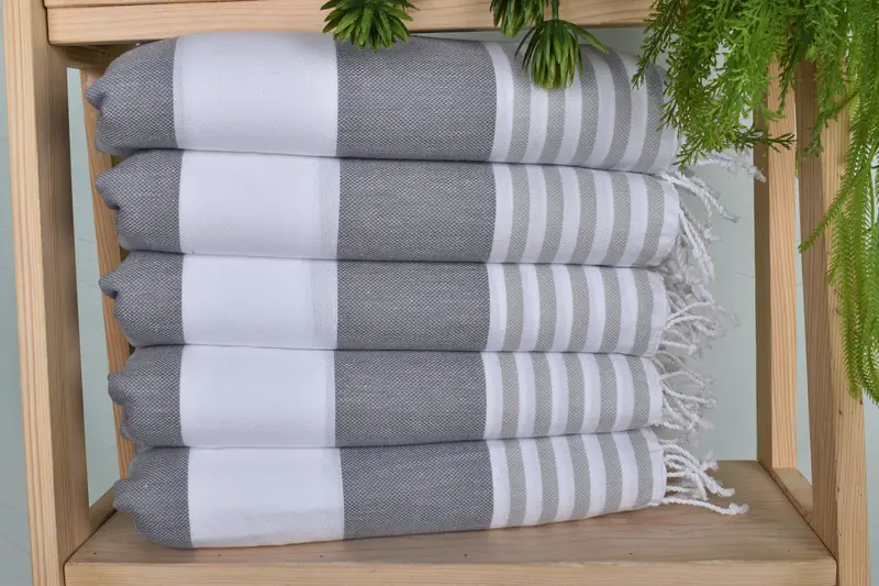Gift For Her, Turkish Hand Towel, Custom Gifts, Monogram Kitchen Towel, Organic Towel, Personalized Gift, Bachelor Towel, 40x24 Cotton Striped Towel - 1