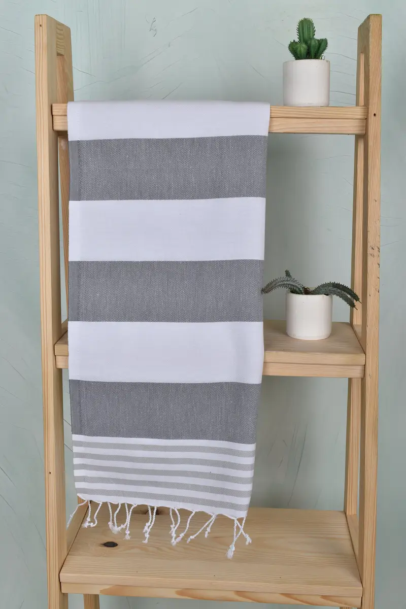 Gift For Her, Turkish Hand Towel, Custom Gifts, Monogram Kitchen Towel, Organic Towel, Personalized Gift, Bachelor Towel, 40x24 Cotton Striped Towel - 8