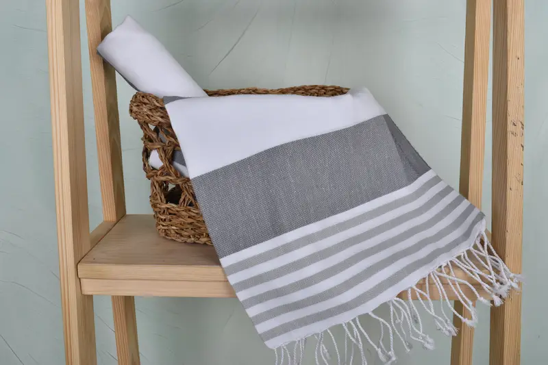 Gift For Her, Turkish Hand Towel, Custom Gifts, Monogram Kitchen Towel, Organic Towel, Personalized Gift, Bachelor Towel, 40x24 Cotton Striped Towel - 4