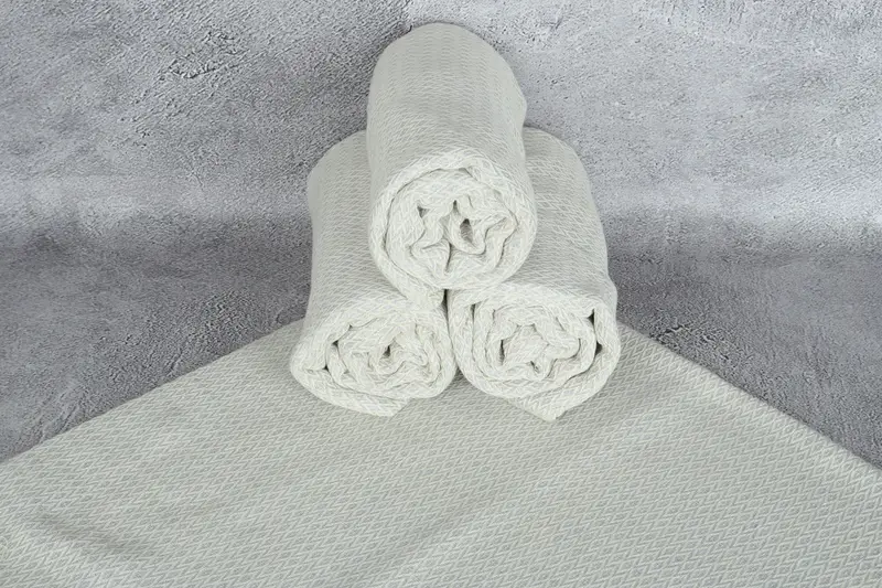 Sand-resistant Turkish towel for the beach, Home Decor Towel, Quick-dry peshtemal, Gift For Her, 70x40 Cotton Diamond Towel, Quick-dry towel - 7
