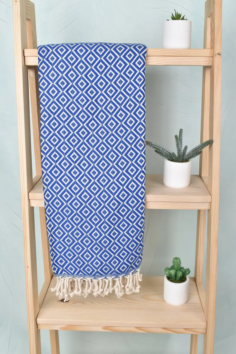 Guest Towel, Eco-Friendly Turkish Towel, Gift For Her, 70x40 Cotton Diamond Towel, Yoga Towel, Turkish bath towel, Customized Towels, Wedding Favors - 8