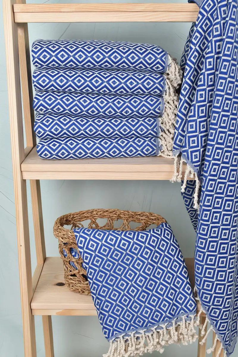 Guest Towel, Eco-Friendly Turkish Towel, Gift For Her, 70x40 Cotton Diamond Towel, Yoga Towel, Turkish bath towel, Customized Towels, Wedding Favors - 3