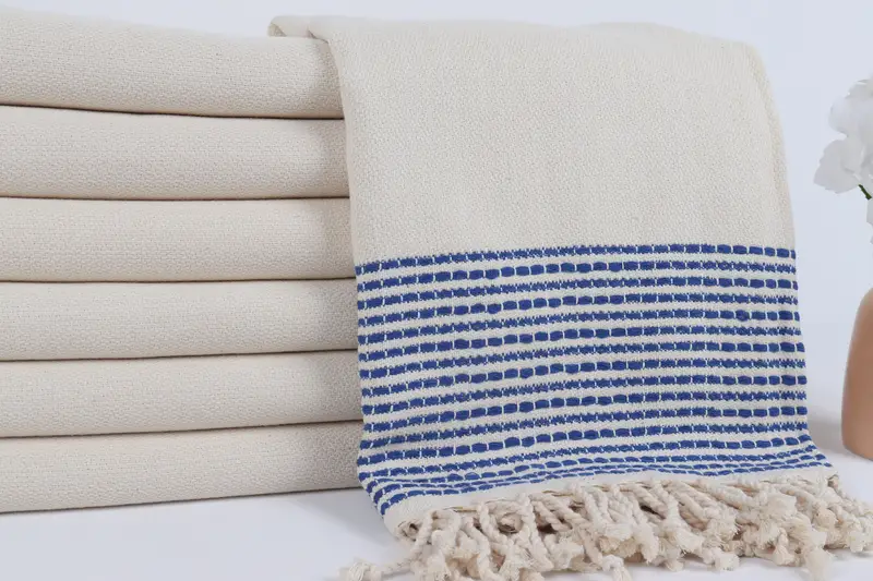 Engagement Gift, Wedding Gifts Towel, Bridemaids Beach Towel, 70x36 Cotton Striped Towel, Gym Towel, Beach towel, Bachelorette Party Favors - 2