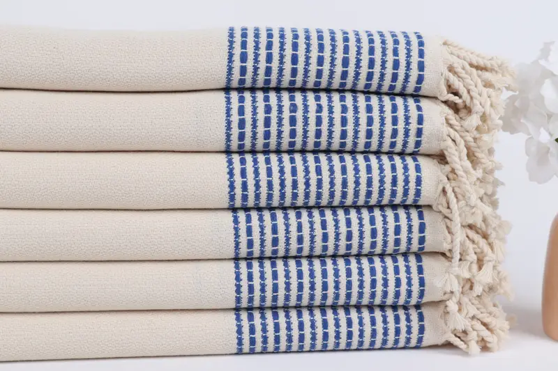 Engagement Gift, Wedding Gifts Towel, Bridemaids Beach Towel, 70x36 Cotton Striped Towel, Gym Towel, Beach towel, Bachelorette Party Favors - 3