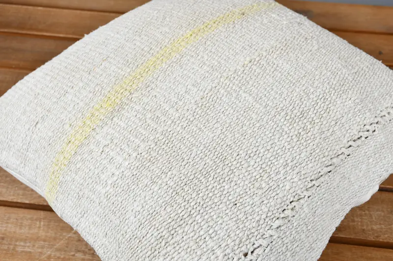 Handmade Kilim Cushion, Art Deco Cushion Case, Pillow Sham, Turkish Kilim Pillow, 14x14 White Cushion Case, Throw Kilim Pillow - 3
