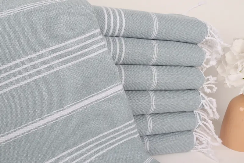 Personalized Bridesmaid Gift, Bachelorette Party Favors, Custom Towel Beach, 70x40 Cotton Striped Towel, Wedding Shower Gift, Personalized Gift - 1