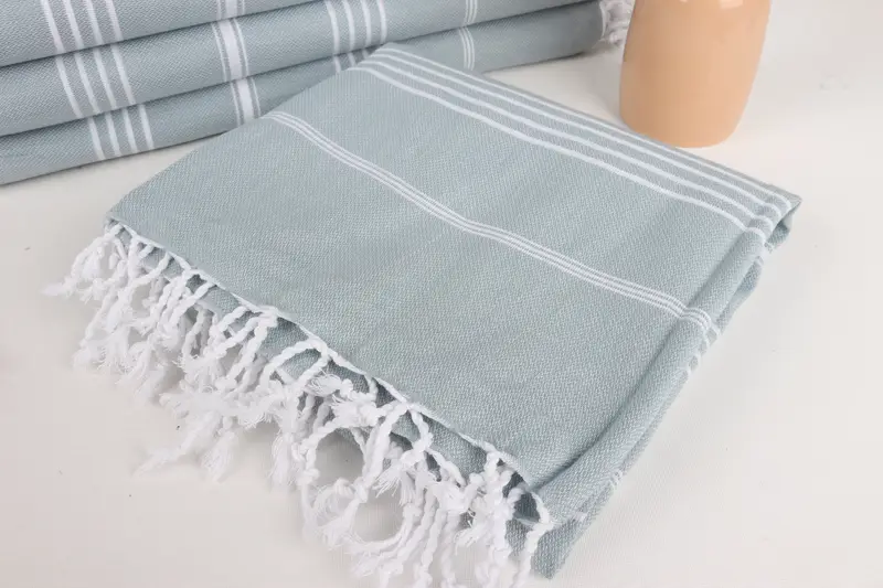 Personalized Bridesmaid Gift, Bachelorette Party Favors, Custom Towel Beach, 70x40 Cotton Striped Towel, Wedding Shower Gift, Personalized Gift - 5