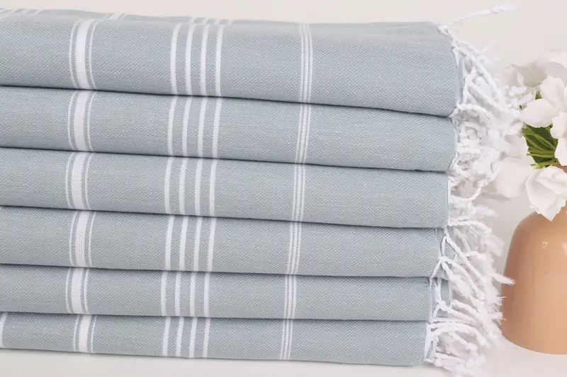 Personalized Bridesmaid Gift, Bachelorette Party Favors, Custom Towel Beach, 70x40 Cotton Striped Towel, Wedding Shower Gift, Personalized Gift - 3