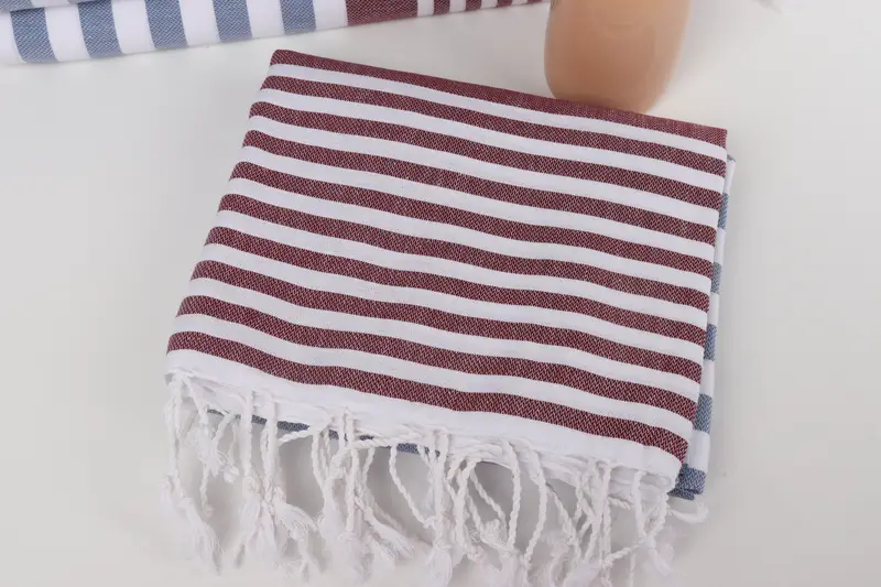 68x36 Cotton Striped Towel, Gift For Him, Gift Boxes Towel, Bulk Order Towel, Sand-resistant towel, Hammam Towel USA, Summer Towel, Beach Towel Gift - 5