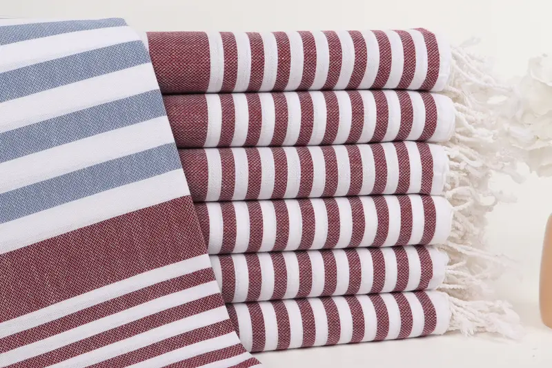 68x36 Cotton Striped Towel, Gift For Him, Gift Boxes Towel, Bulk Order Towel, Sand-resistant towel, Hammam Towel USA, Summer Towel, Beach Towel Gift - 1