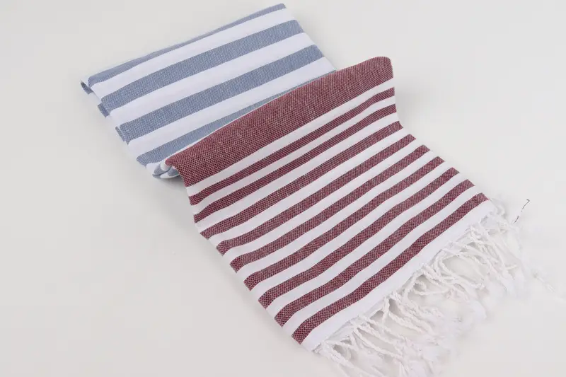 68x36 Cotton Striped Towel, Gift For Him, Gift Boxes Towel, Bulk Order Towel, Sand-resistant towel, Hammam Towel USA, Summer Towel, Beach Towel Gift - 6