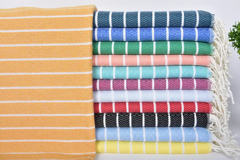 Bridesmaid Favors, 70x40 Cotton Striped Towel, Beach Towel Bulk, Gift For Him, Turkish hand towel, Bachelorette Party Gifts For Bride, Pool Towels - 1