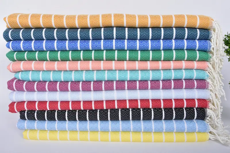 Bridesmaid Favors, 70x40 Cotton Striped Towel, Beach Towel Bulk, Gift For Him, Turkish hand towel, Bachelorette Party Gifts For Bride, Pool Towels - 2