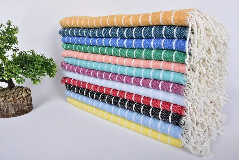Bridesmaid Favors, 70x40 Cotton Striped Towel, Beach Towel Bulk, Gift For Him, Turkish hand towel, Bachelorette Party Gifts For Bride, Pool Towels - 3