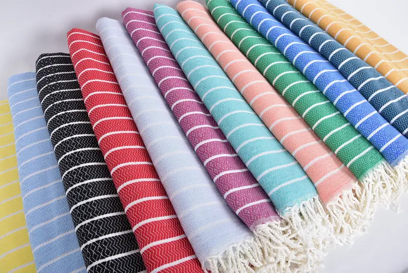 Bridesmaid Favors, 70x40 Cotton Striped Towel, Beach Towel Bulk, Gift For Him, Turkish hand towel, Bachelorette Party Gifts For Bride, Pool Towels - 6