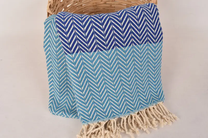 Absorbent towel, Monogram Beach Towel, Bridesmaid Proposal Gift, 70x40 Cotton Chevron Towel, Luxury Turkish beach towel with fringe, Wedding Gift - 6