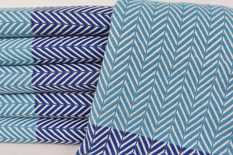 Absorbent towel, Monogram Beach Towel, Bridesmaid Proposal Gift, 70x40 Cotton Chevron Towel, Luxury Turkish beach towel with fringe, Wedding Gift - 2