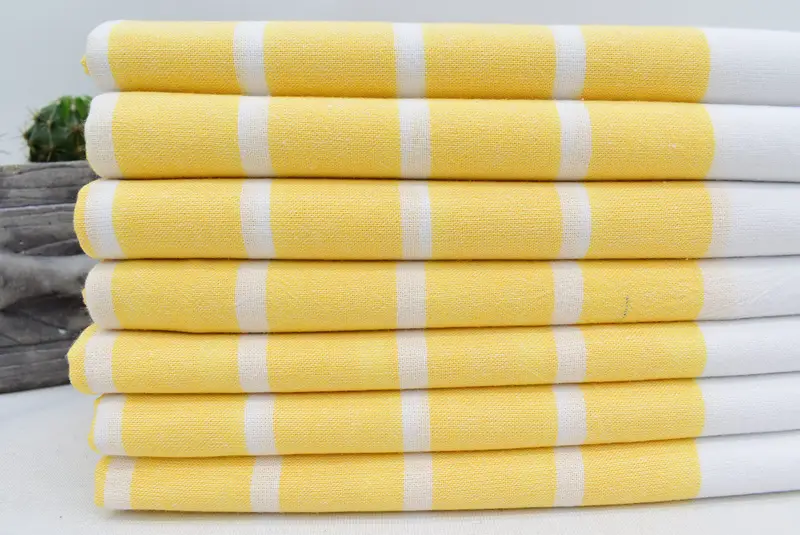 Plaj teması düğün hediyesi, el yapımı hediye, kişiselleştirilmiş nedime hediyesi, düğün iyiliği, banyo havlu, 40x20 pamuklu çizgili havlu, düğün hediyesi - 2