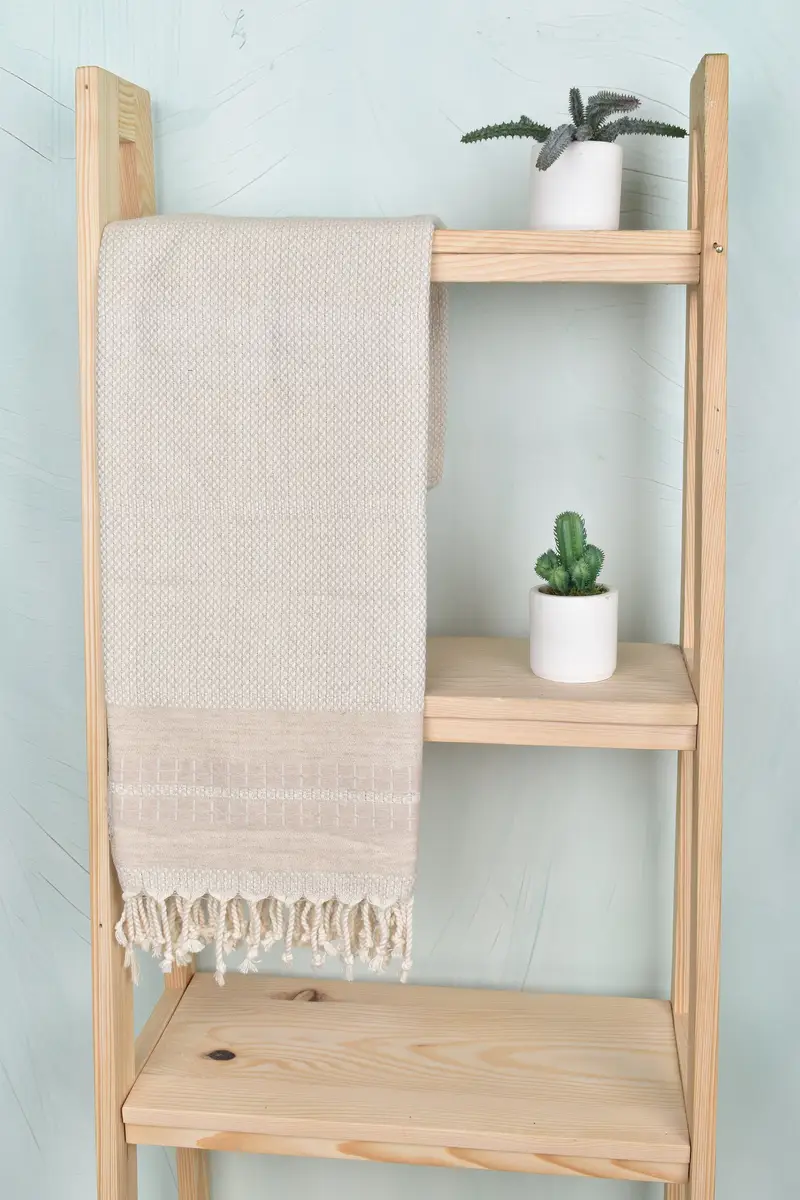 Monogram Turkish Towel, Turkish beach towel, 68x40 Linen Striped Towel, Personalized Gift For Her, Turkish fouta towel for outdoor use, Bath towel - 8