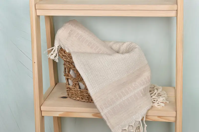 Monogram Turkish Towel, Turkish beach towel, 68x40 Linen Striped Towel, Personalized Gift For Her, Turkish fouta towel for outdoor use, Bath towel - 4