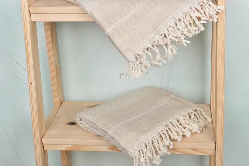 Monogram Turkish Towel, Turkish beach towel, 68x40 Linen Striped Towel, Personalized Gift For Her, Turkish fouta towel for outdoor use, Bath towel - 5