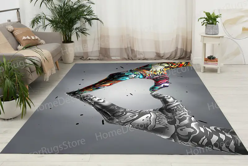 Grafitiden Esinlenen Baskılı Halı: Modern Mekanlar için Çağdaş Sanat