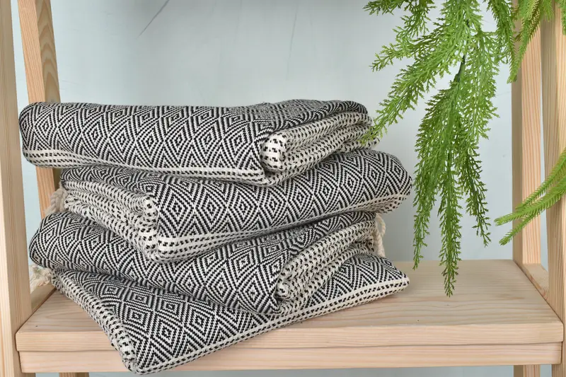 Personalized Gift, Lightweight Turkish towel, Best Beach Towel, Wedding Day Gift For Bride, Organic Cotton Towel, 70x40 Cotton Chevron Towel - 7
